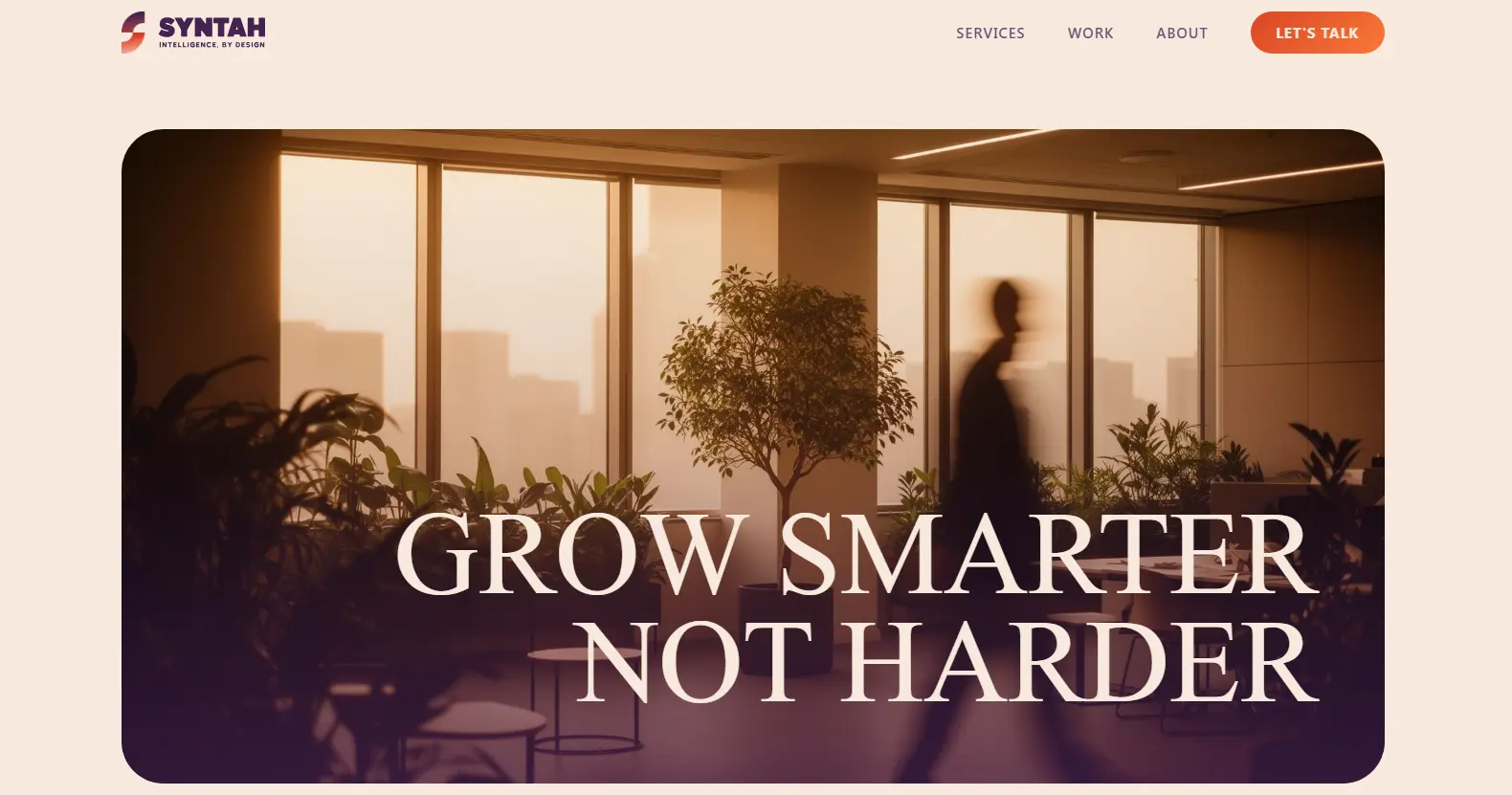 Syntah website home page